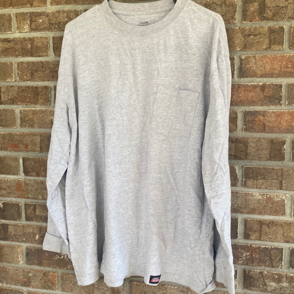 Dickies Grey long sleeved dickies tshirt xl